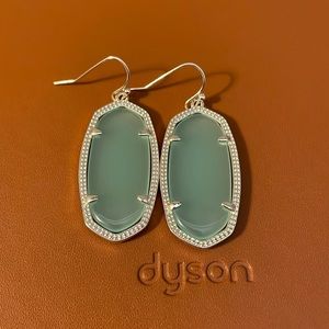 Kendra Scott Green Gold Danielle Drop Earrings